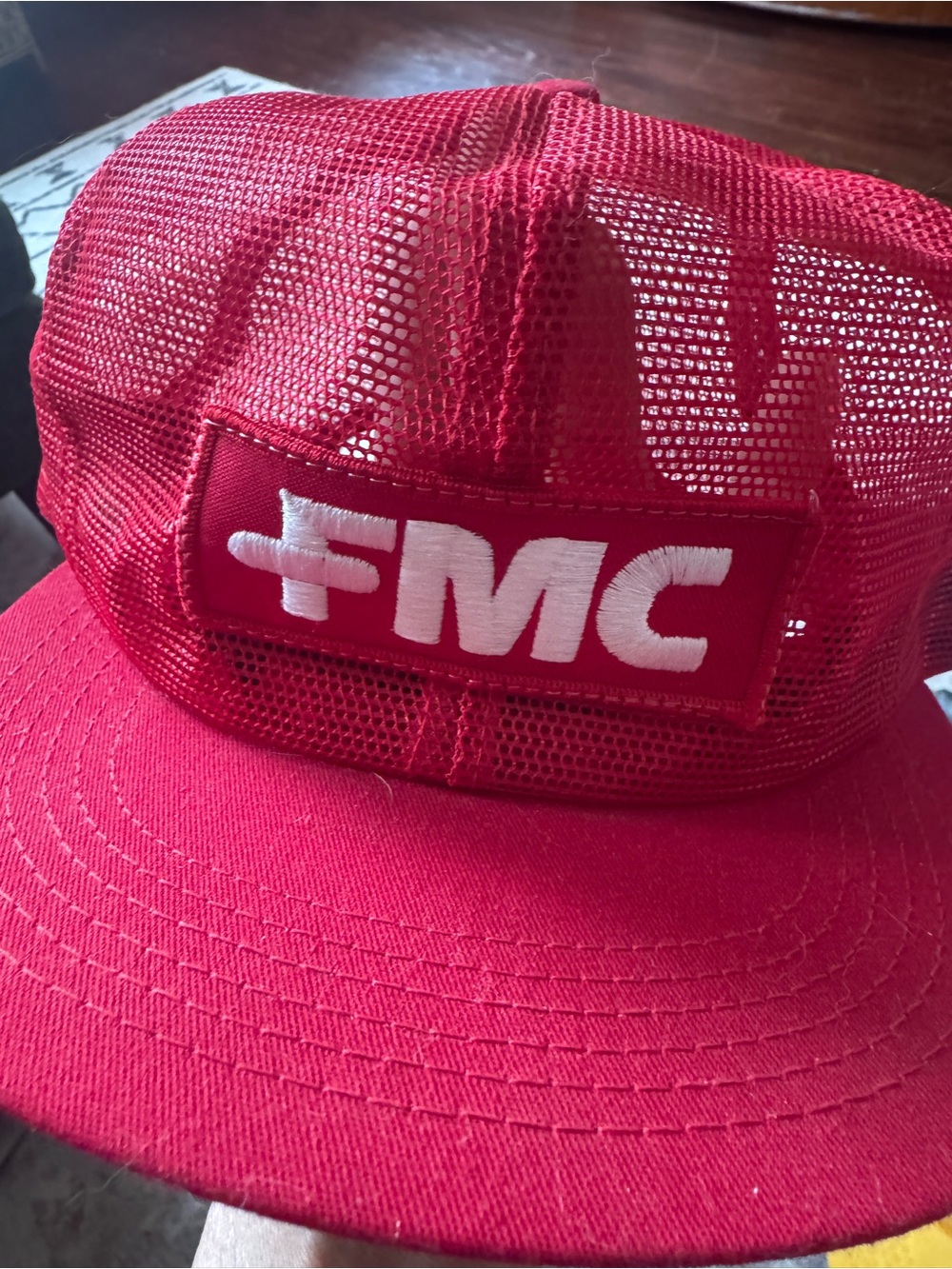 FMC Red Mesh Trucker Hat